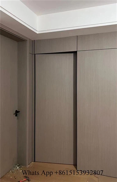 অদৃশ্য দরজা প্রাচীর প্যানেল দরজা প্যানেল স্ল্যাট ওয়াল প্যানেল দরজা